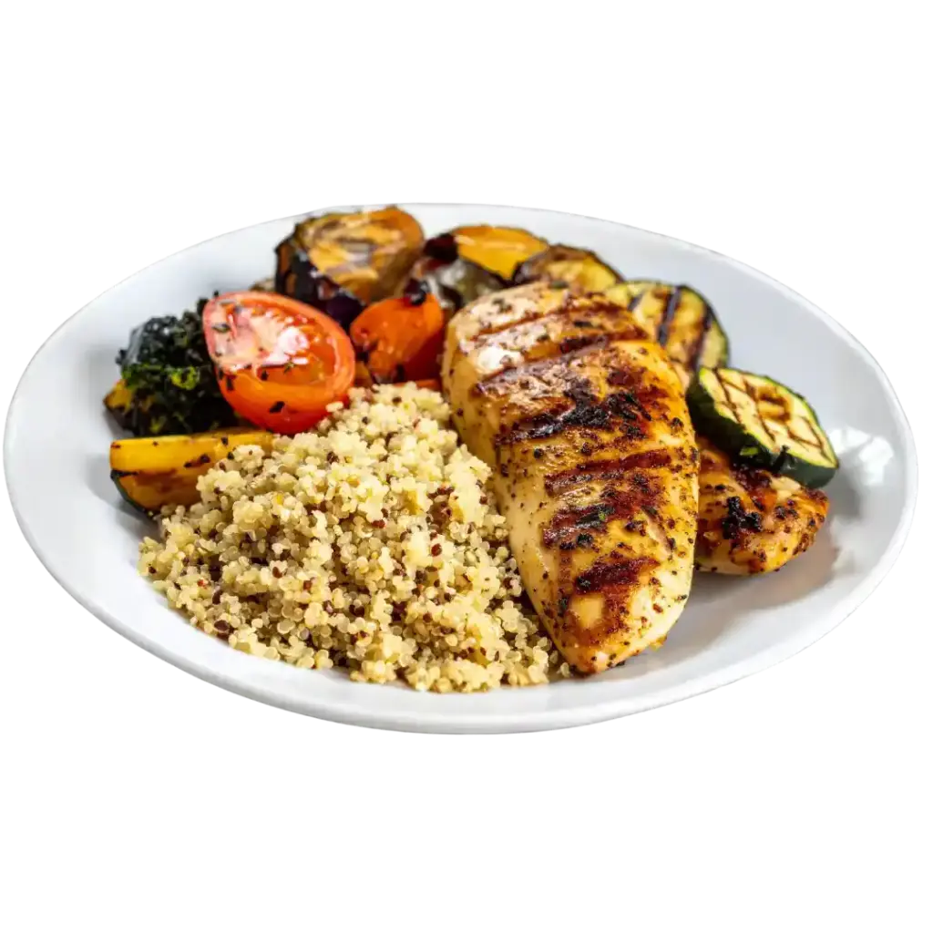 Gesundes Mittagessen gegen Heißhunger auf Süßes nach dem Essen