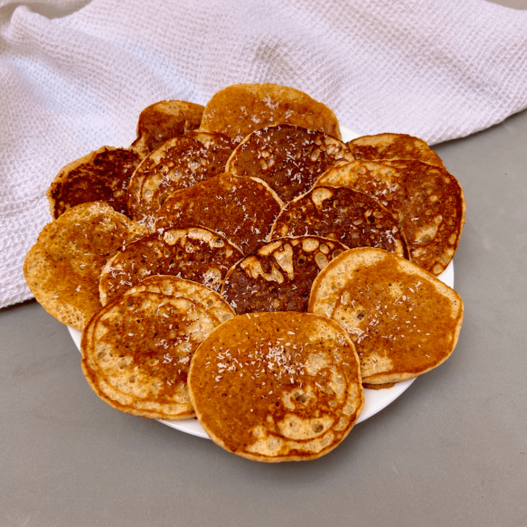 Gesund Naschen Leinsamen Pancakes