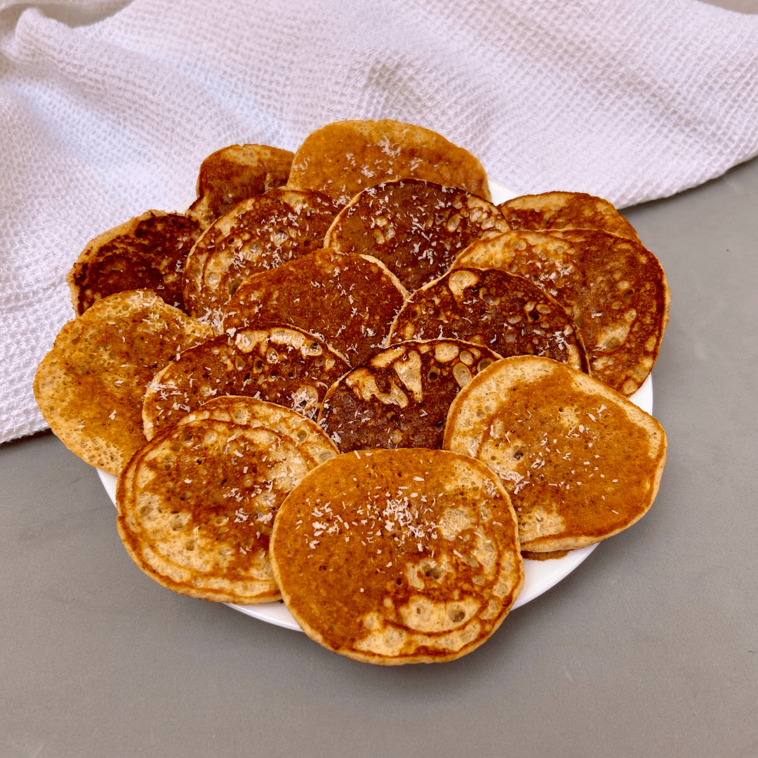 Gesund Naschen Leinsamen Pancakes