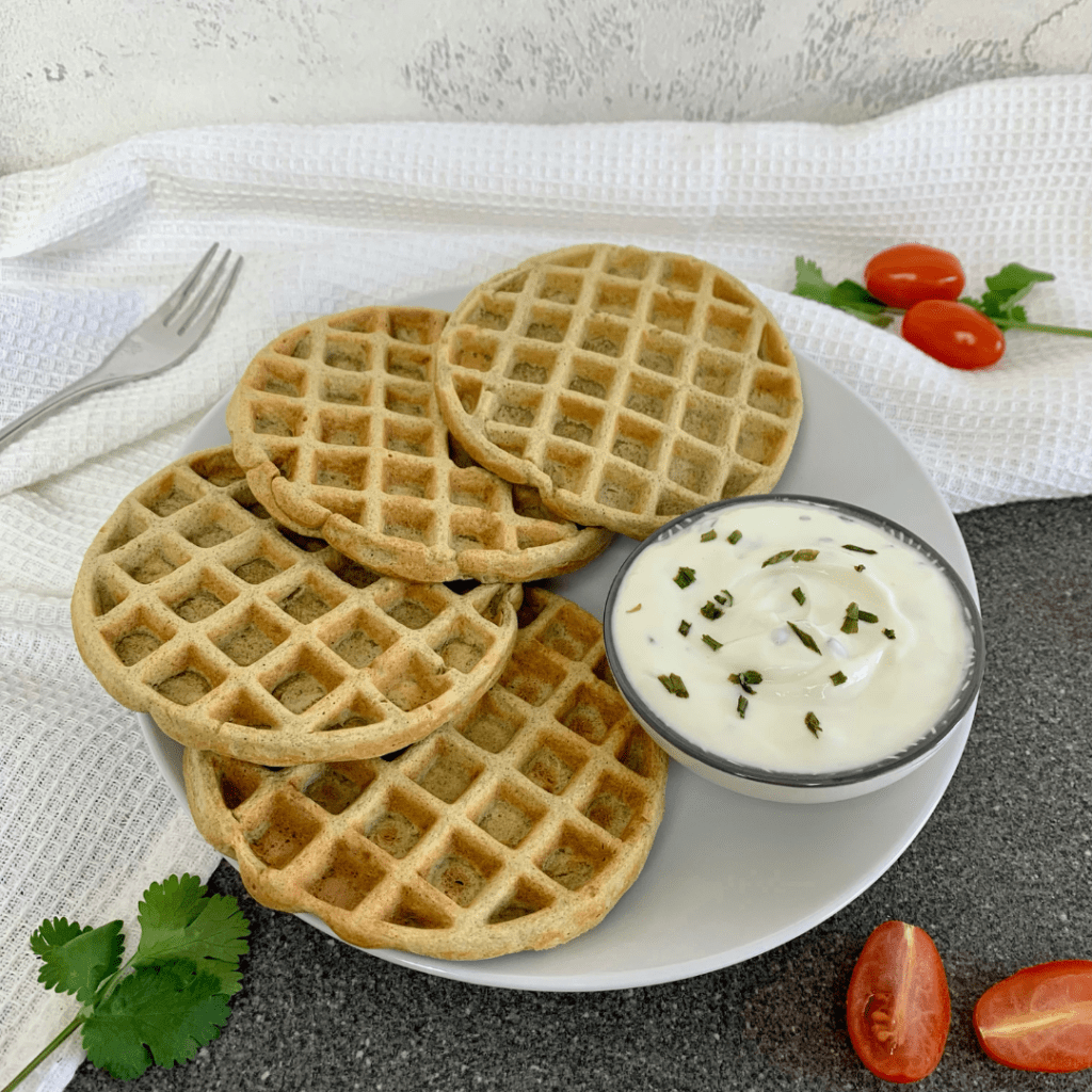 Gesund Naschen herzhafte Waffeln