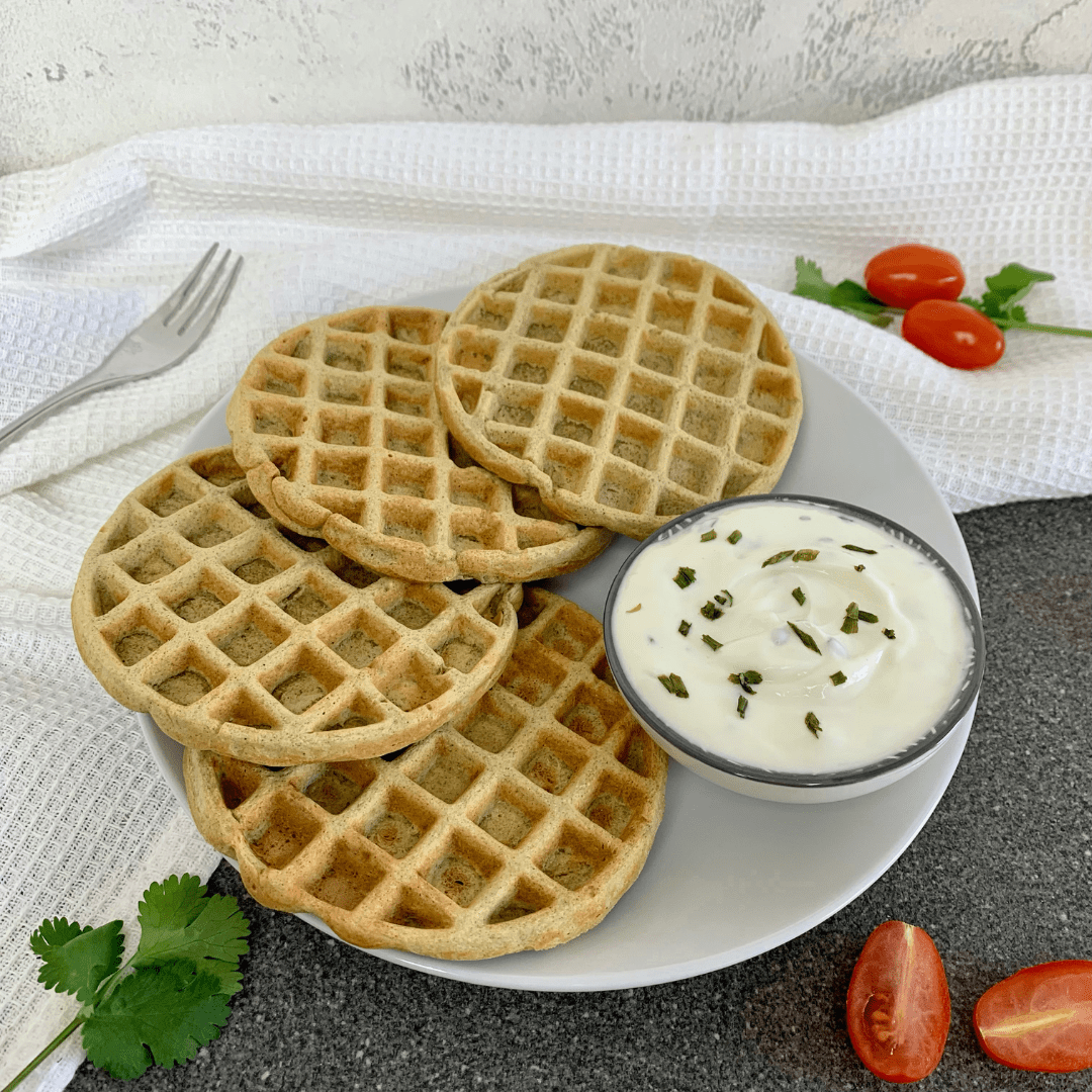Gesund Naschen herzhafte Waffeln