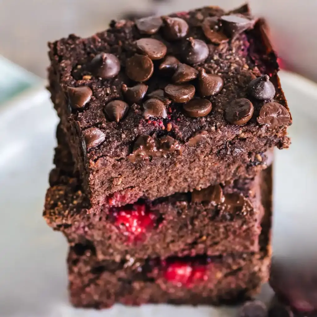 Gesund Naschen Himbeer Brownies